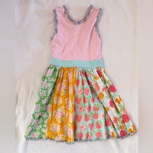 Serendipity Shrimp and Grits Floral Printed Dress with Ruffle Details